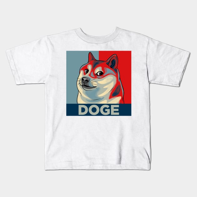 Cute Doge Meme Kids T-Shirt by milatees